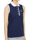 Golf Wear Sleeveless T-Shirt HHW 2A AP53 NAVY - HORN GARMENT - BALAAN 3