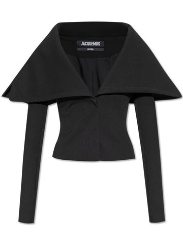 Jacquemus Blazer With Collar, Women's, Black - JACQUEMUS - BALAAN 1