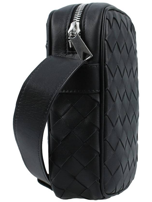 Intrecciato Rectangle Mini Cross Bag Black - BOTTEGA VENETA - BALAAN 5