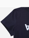 VPC Logo Organic Cotton Short Sleeve T-Shirt Navy - A.P.C. - BALAAN 4