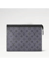 Monogram Eclipse Reverse Pochette Voyage MM Pouch Bag Grey - LOUIS VUITTON - BALAAN 2