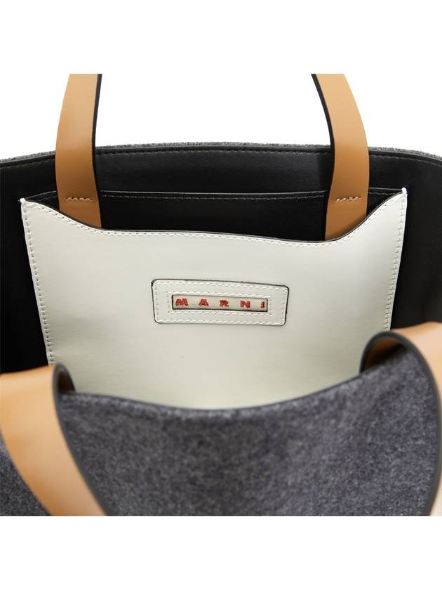 Museo Color Block Tote Bag Grey - MARNI - BALAAN 11