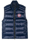 Crofton Logo Patch Padding Vest Atlantic Navy - CANADA GOOSE - BALAAN 4