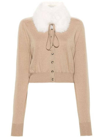 Detakable Cola Cardigan Beige - MAX MARA SPORTMAX - BALAAN 1