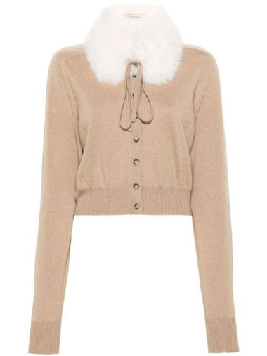 Detakable Cola Cardigan Beige - MAX MARA SPORTMAX - BALAAN 1