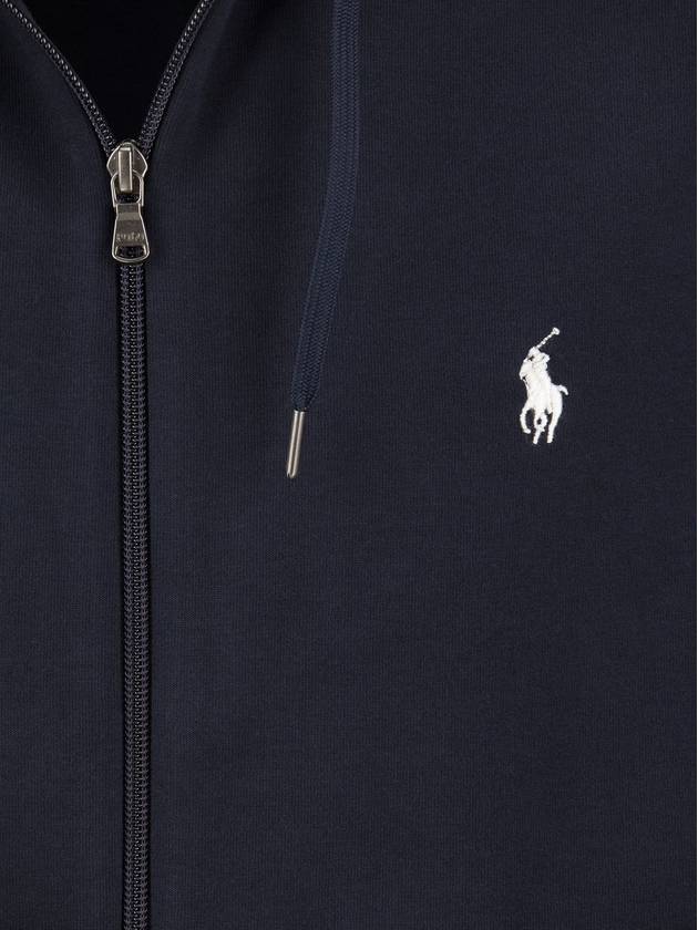 Embroidered Logo Zip Up Hoodie Navy - POLO RALPH LAUREN - BALAAN 5