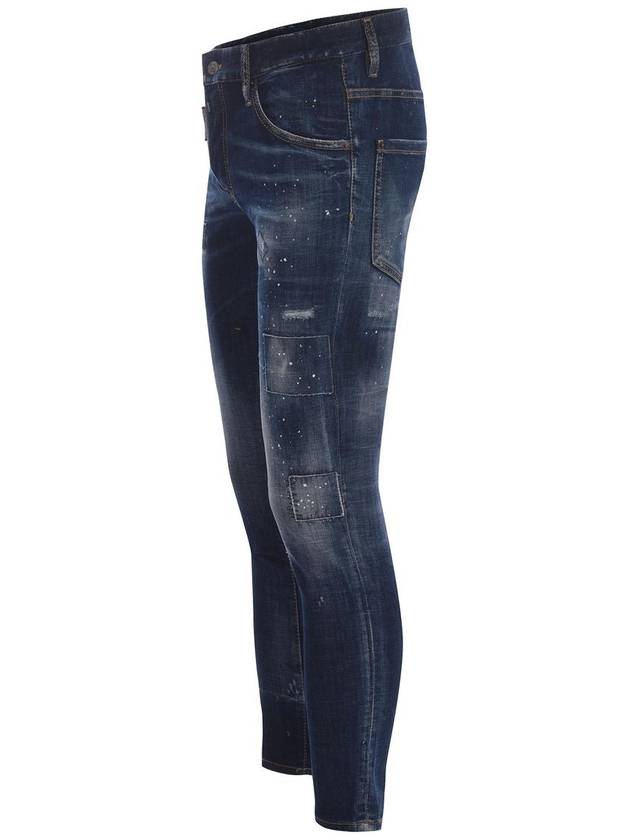 Toppa Wash Skater Straight Jeans Blue - DSQUARED2 - BALAAN 3