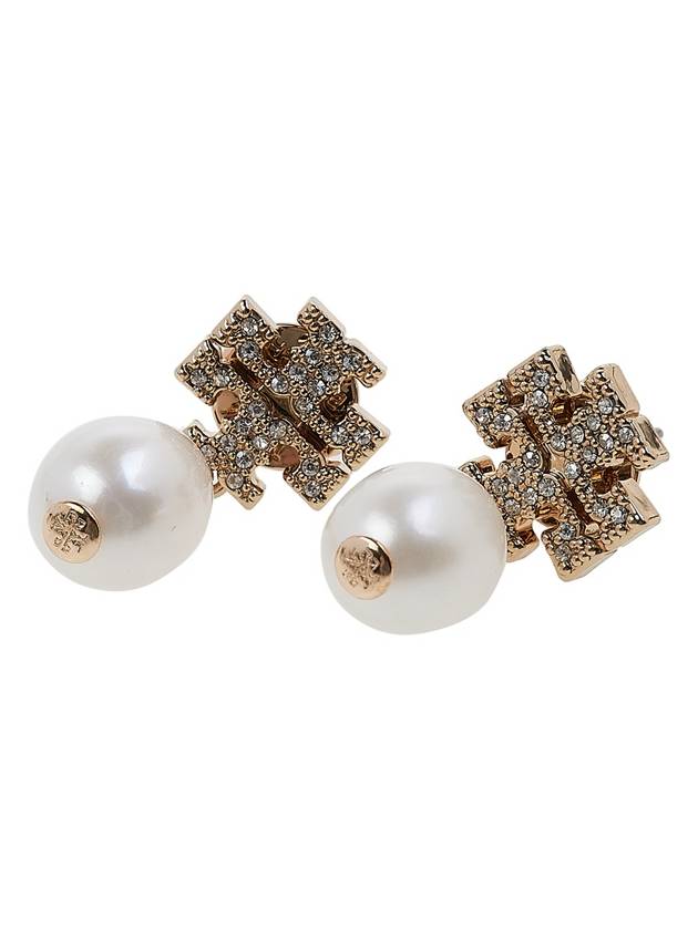 Kira Pave Pearl Drop Earrings Gold - TORY BURCH - BALAAN 5