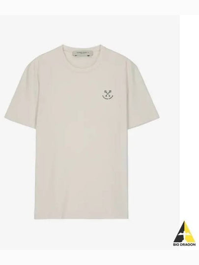 Cotton Chest Print Short Sleeve T-Shirt White - GOLDEN GOOSE - BALAAN 2