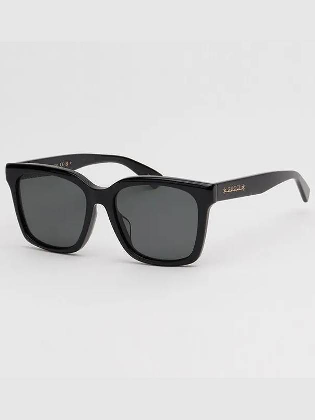 Eyewear Logo Temple Square Sunglasses Black - GUCCI - BALAAN 4