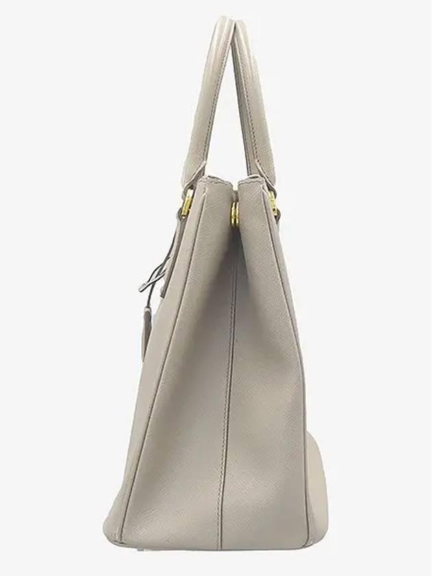 1BA274 Gray Saffiano Galleria Large Tote Bag Shoulder Strap 2WAY - PRADA - BALAAN 3