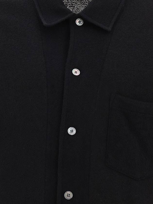 Box Boucle Short Sleeve Shirt Black - OUR LEGACY - BALAAN 4