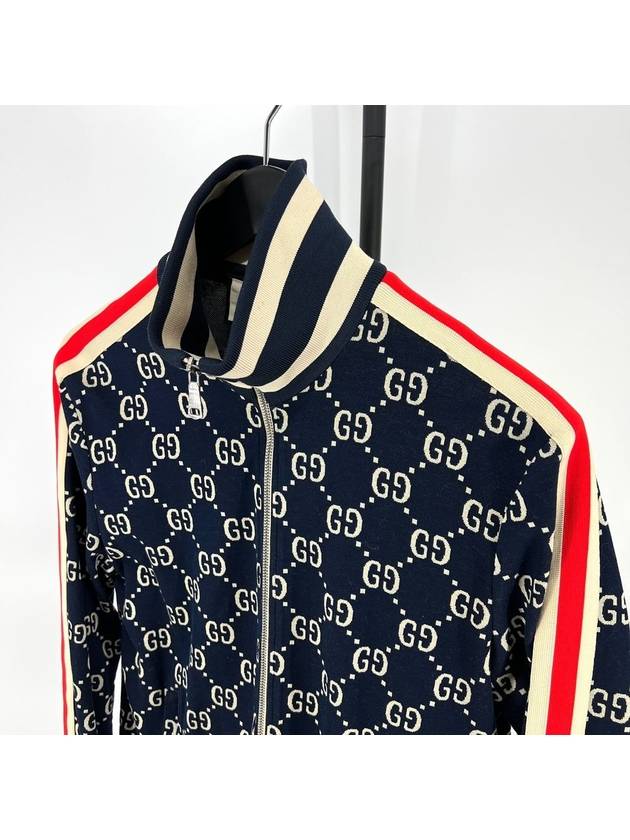 GG jacquard zip up jacket size L - GUCCI - BALAAN 5