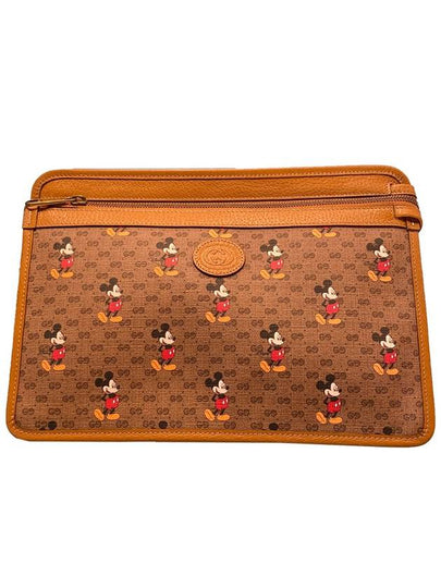 Disney Mickey Mouse Clutch Brown - GUCCI - BALAAN 2