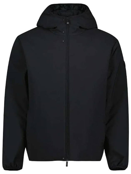 Men s Polset Short Down Hooded Zip Up Black - MONCLER - BALAAN 1