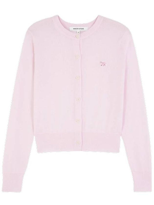 Baby Fox Patch Regular Cardigan Pale Pink - MAISON KITSUNE - BALAAN 2