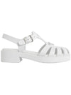 Sporty Foam Rubber Sandals White - PRADA - BALAAN 3