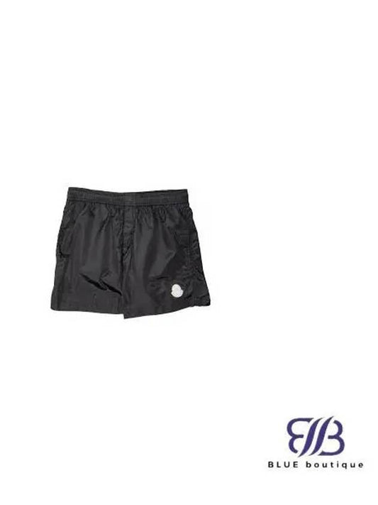 2C00019 53326 998 Logo Patch Swim Shorts - MONCLER - BALAAN 1