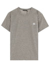 Nash Face Short Sleeve T-Shirt Grey - ACNE STUDIOS - BALAAN 2