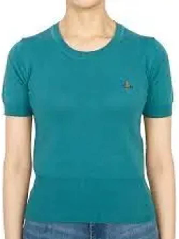 Bea Knit Top Blue - VIVIENNE WESTWOOD - BALAAN 2