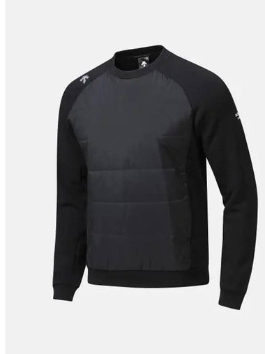 Running Padding Hybrid Sweatshirt Black SP421RHTO1 - DESCENTE - BALAAN 1