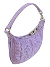 Butterfly Mini Flat Satin Pouch Shoulder Bag Light Lilac - GANNI - BALAAN 4