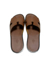 Izmir Leather Slippers Gold - HERMES - BALAAN 4