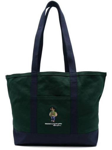 Polo Bear Tote Bag Green - POLO RALPH LAUREN - BALAAN 1