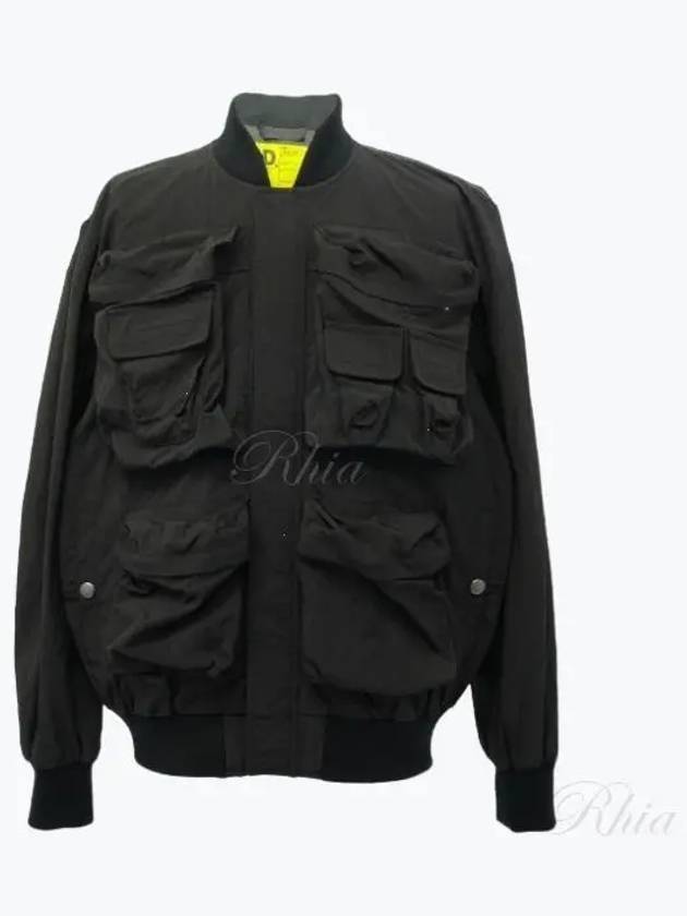 J-Stain Short Bomber Jacket Black - DIESEL - BALAAN 2