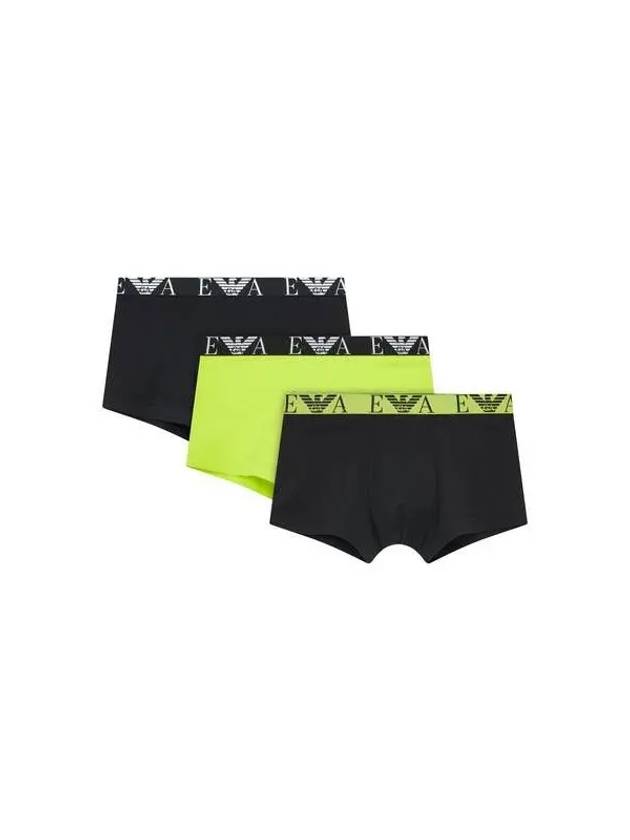 UNDERWEAR Men s Eagle Logo Band Cotton Drawn 3PACK Multi - EMPORIO ARMANI - BALAAN 1