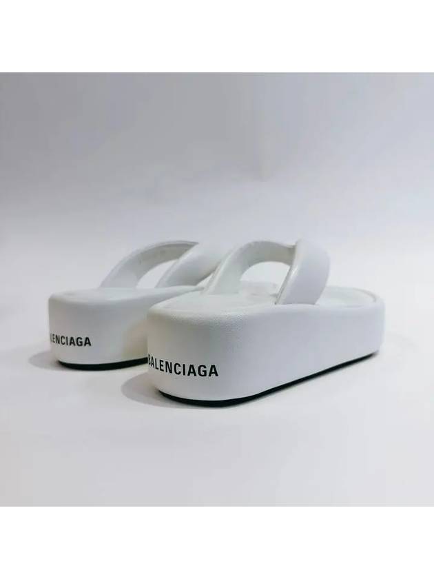 Women's Rise Thong Flip Flops White - BALENCIAGA - BALAAN 5