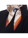 Recycled Polyester Jewel Charm Skinny Scarf Eggshell Rust - MULBERRY - BALAAN 6