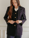 Tie collar blazer - AILE DE - BALAAN 3