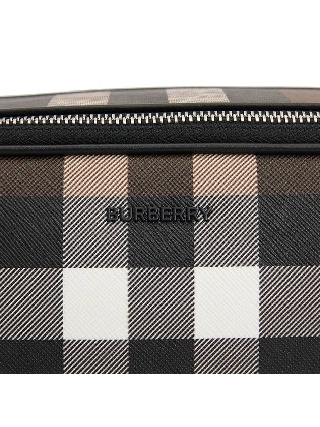 Check Print Beauty Case Brown - BURBERRY - BALAAN 8