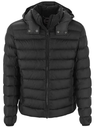 Le Logo Hooded Padded Jacket Black - COLMAR - BALAAN 1