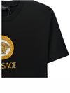 Embroidered Medusa Short Sleeve T-Shirt Black - VERSACE - BALAAN 4