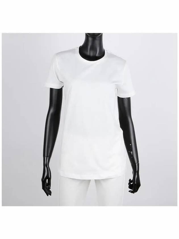 Logo Patch Jersey Cotton Short Sleeve T-Shirt Off White - MONCLER - BALAAN 3