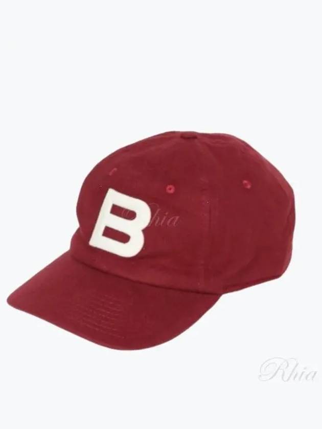 Logo Cotton Ball Cap Burgundy - BALLY - BALAAN 2