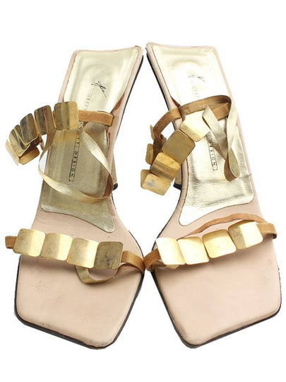 Giuseppe Zanotti gold strap sandals 37 - GIUSEPPE ZANOTTI - BALAAN 2