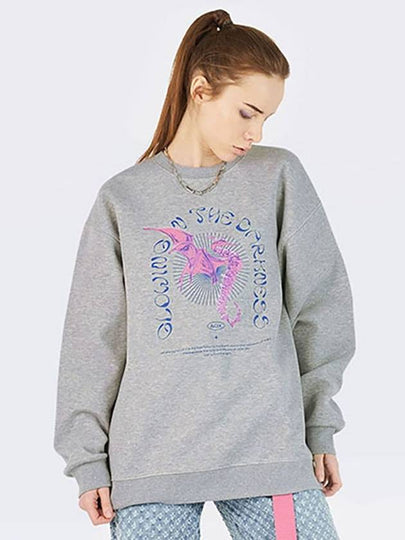 Glowing Sea-Horse Sweatshirt (Grey) - AOX - BALAAN 2