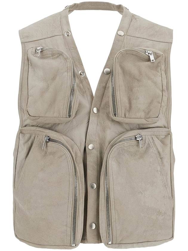 nappa leather cargo vest for - RICK OWENS - BALAAN 1