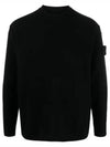 Ghost Piece Crew Neck Wool Knit Top Black - STONE ISLAND - BALAAN 2