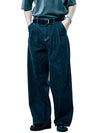 Nef Selvage Two-Tuck Wide Jeans Navy - PHILOGRAM - BALAAN 2