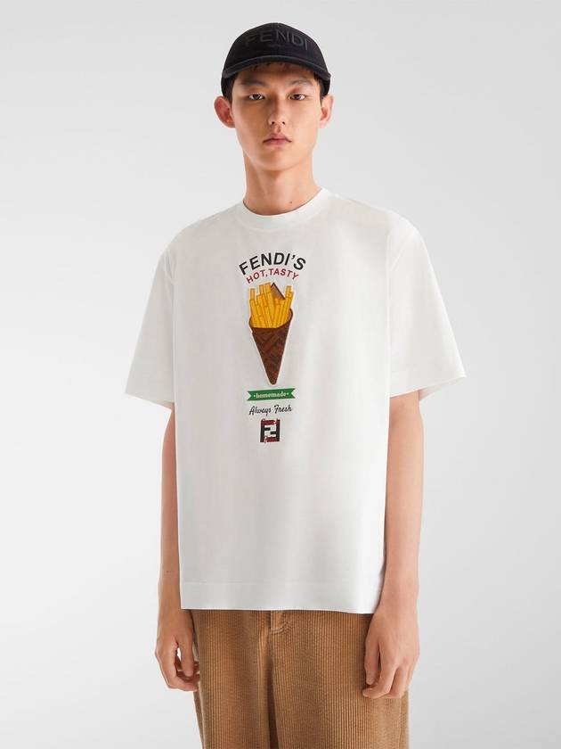 Fendi T-shirts and Polos White - FENDI - BALAAN 2