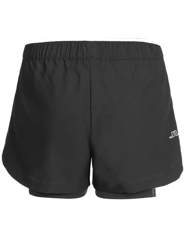 Women's Mila Mid-Rise Waist Shorts Black - J.LINDEBERG - BALAAN 3