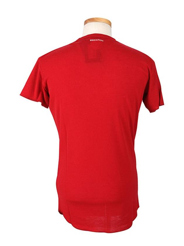 Boy Scout Printing Short Sleeve T-Shirt Red - DSQUARED2 - BALAAN 4