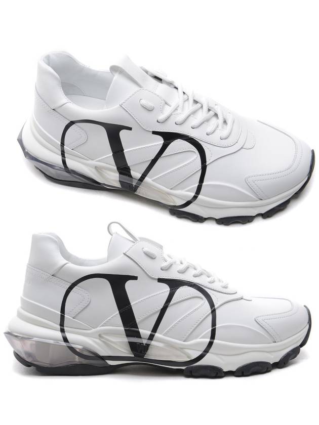 V Logo Bounce Low Top Sneakers White - VALENTINO - BALAAN 2