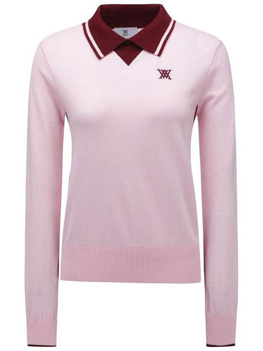 Official WOMEN COLLARED PSWEATER PI - ANEWGOLF - BALAAN 1