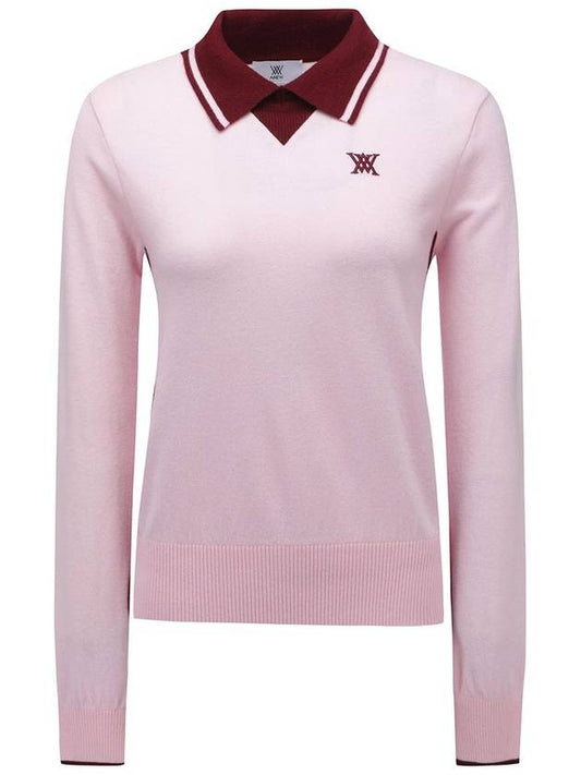 Official WOMEN COLLARED PSWEATER PI - ANEWGOLF - BALAAN 1