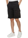 Nylon Tactel Cargo Bermuda Shorts Black - TEN C - BALAAN 6